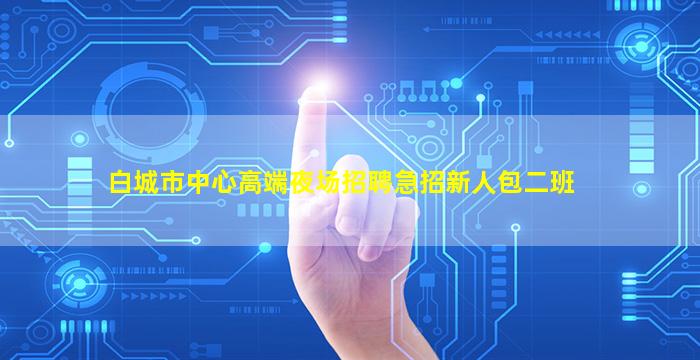 白城市中心高端夜场招聘急招新人包二班